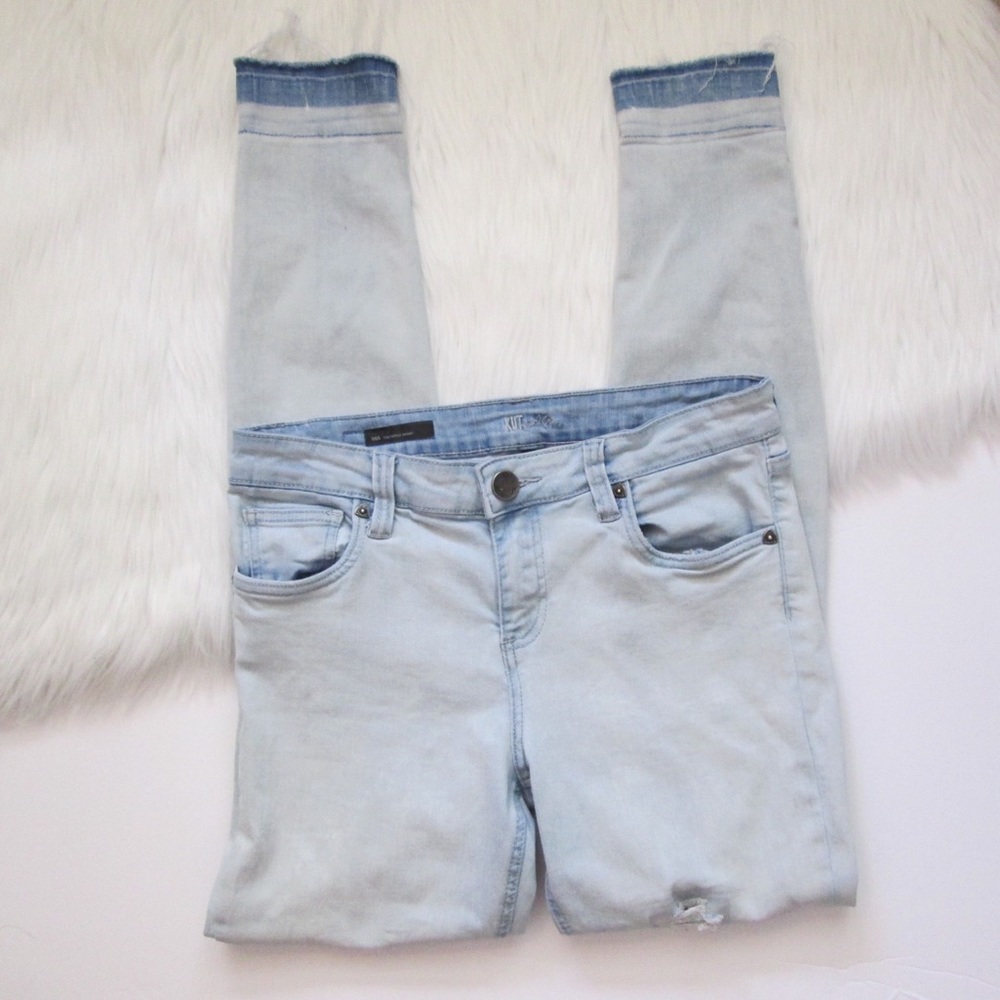 Kut from the Kloth Mia distressed toothpick jeans